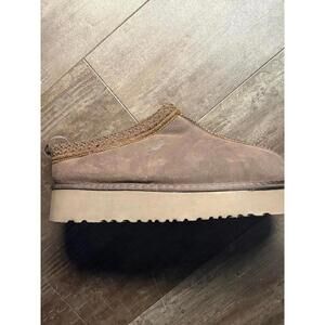 UGG Brown Suede Slip-On Slippers
